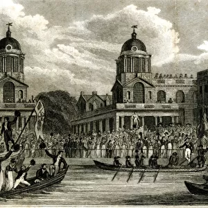 Embarcation of King George IV at Greenwich