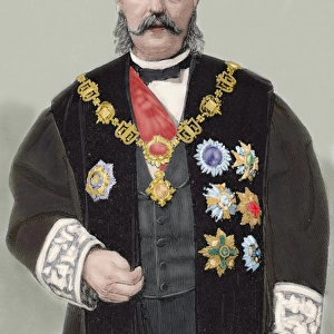 Emilio Bravo (1827-1893). Colored engraving