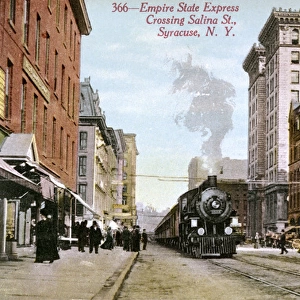 Empire State Express crossing Salina Street