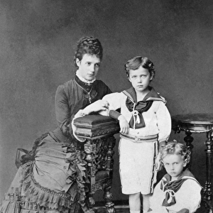 Empress Maria Feodorovna with two of her sons