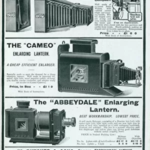 Enlarging lantern advertisement 1905