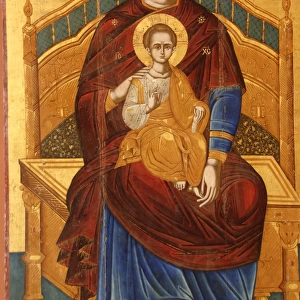 Enthroned Virgin from the church of St. John tou Trafu. Firs