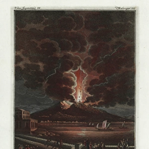 The eruption of Mt Vesuvius in 1794