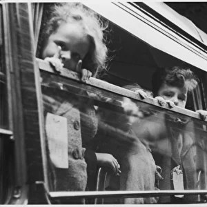Evacuees on a Train