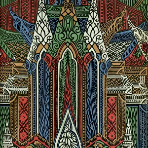 Fabric design, Art Gout Beaute, 1924
