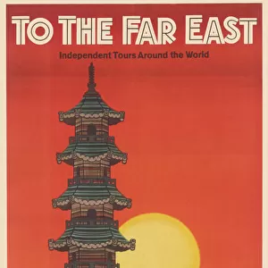 Far East travel poster