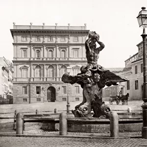 Fontana del Tritone, Triton Fountain, Rome, Italy