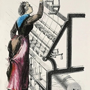 France. Industrial Revolution. Woman working