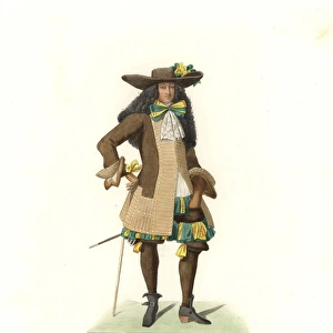 French gentleman in ceremonial garb, 17th century