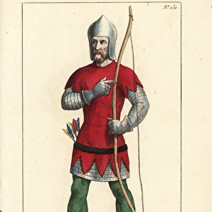 French longbowman, 14th century