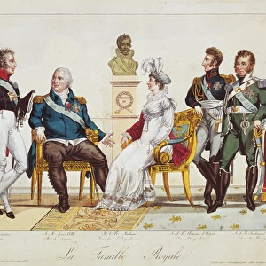 French Royal Family in 1814. The Count of Artois