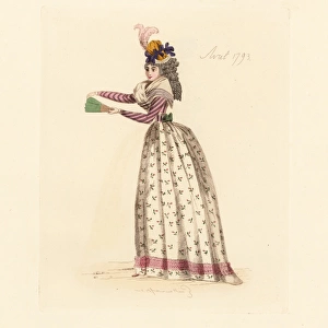 French woman wearing the fashion of April 1793