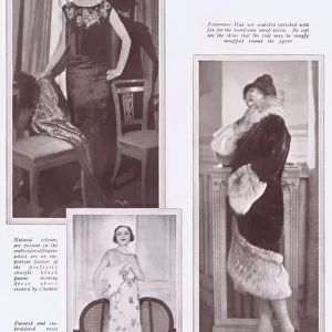 Three frocks and furs for the French Riviera, 1925