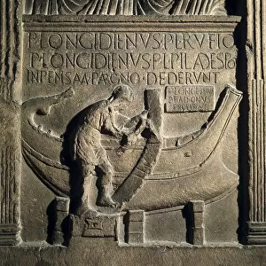 Funerary stele of Publius Longidienus, boat builder