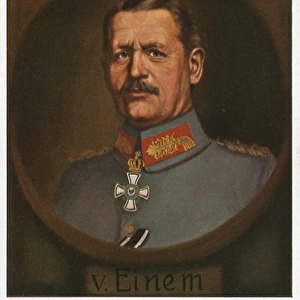 General Karl von Einem, German army commander, WW1