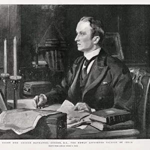 George Nathaniel Curzon, newly appointed Viceroy of India