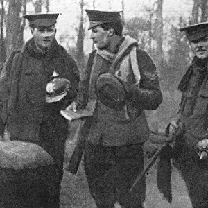 Gifts from Germans following the Christmas truce, WW1