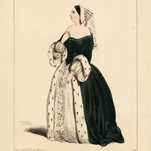 Giulia Grisi as Ann Boleyn in the opera Anna Bolena, 1832