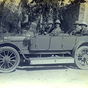 Government officials in a car, India
