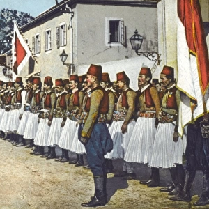 A group of Albanian men in National Costume