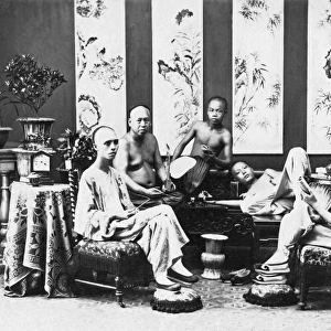 Group of Chinese men and boys