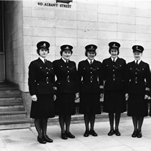 Group photo, six women police officers, London
