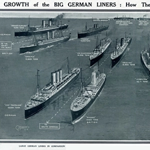 Growth of big German liners by G. H. Davis