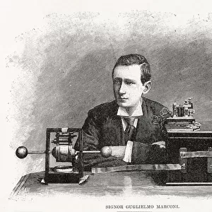 Guglielmo Marconi (1874 - 1937), Italian inventor, Marconi, born 1874, who revolutionised the world of communications with his wireless invention. He received many honours