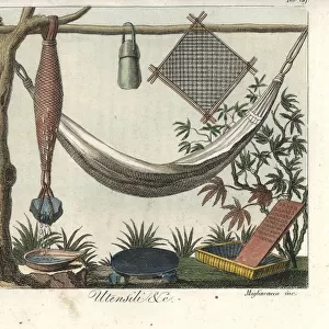 Hammock and beer-fermenting net of the Island