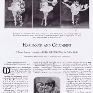 Harlequin and Columbine: a dance routine arranged