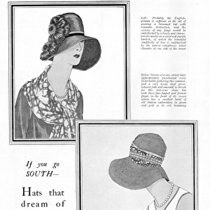 Hats for the Deauville season by Zyrot, 1927