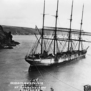 Herzogin Cecilie wrecked off Starhole Bay, Devon