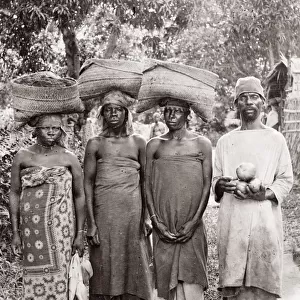 Indigenous group with paniers, Madagascar