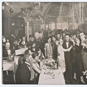An interior view of a party at Zellis nightclub, Montmartre