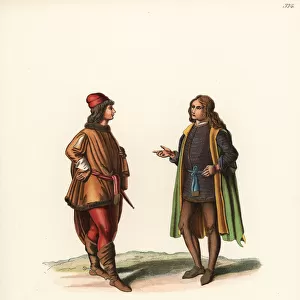Italian mens fashions from the late 15th century