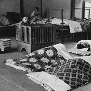 Japan - Children in day beds at a nursery