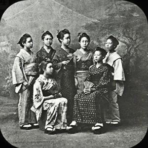 Japan - A group of seven girls