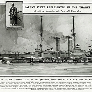 Japans fleet in the Thames by G. H. Davis
