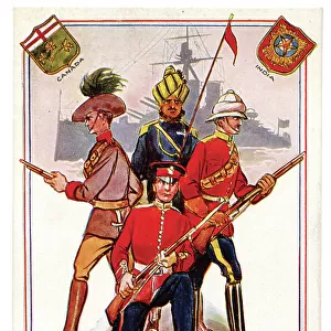 Jingoistic British propaganda card