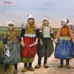 Five jolly Dutch Country Girls - Marken, The Netherlands