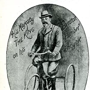 King Edward VII on his Beeston Humber Tricycle