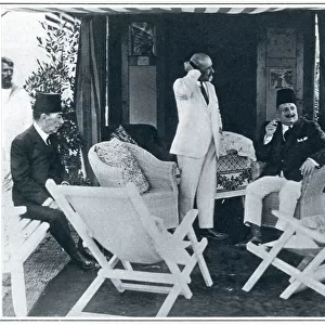 King Fuad of Egypt at the Venice Lido, 1927