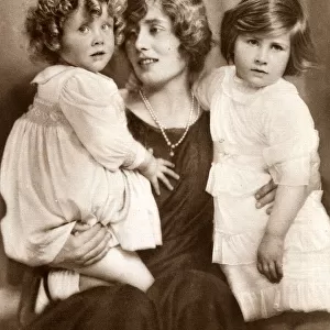 Lady Rose Leveson-Gower with her children