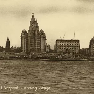 Landing Stage and Quayside - Liverpool, Merseyside, England