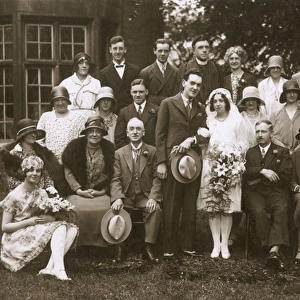 Large Wedding Party Photograph