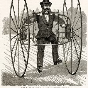 Latest style of American velocipede 1869