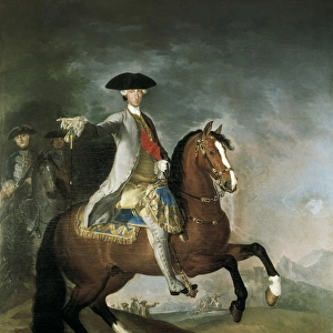 LIANI, Francesco (1712-1783). Equestrian portrait