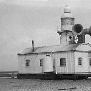 Lighthouse building at Dungeness, Kent