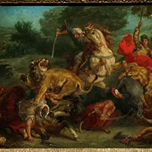 The Lion Hunt, 1855 or 1856, by Eugene Delacroix