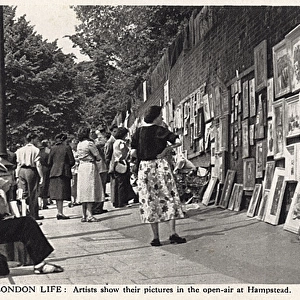 London Life - Artists display their work for sale, Hampstead